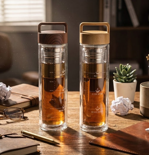 Tea Diffuser Borosilicate Vacuum Bottle